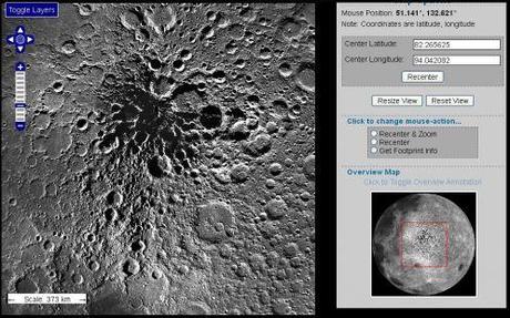 La mappa della superficie della Luna da LRO