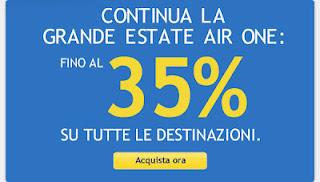 Air One - Voli Scontati del 35% per l'Estate