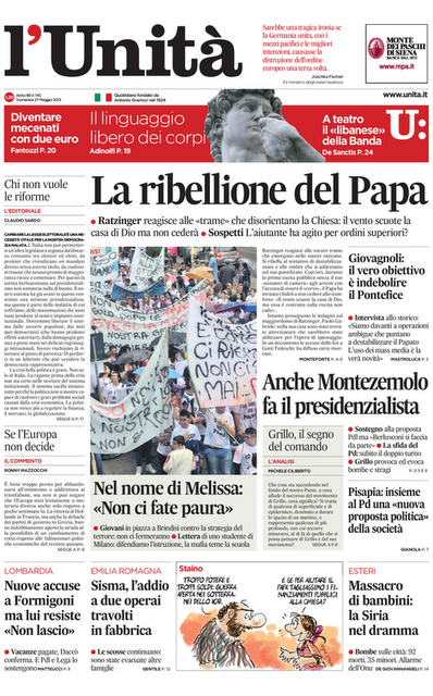 Rassegna stampa domenica 27 maggio