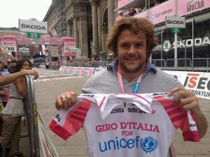 Lo Cicero al Giro, tra Unicef e chirurghi