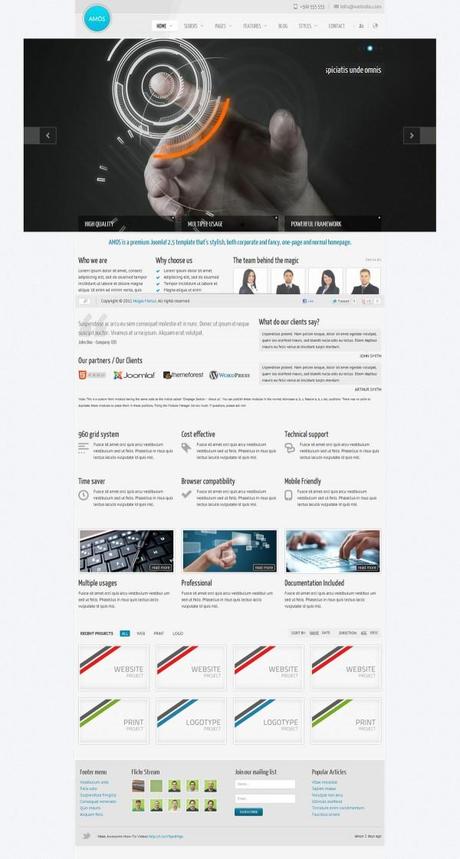 amos joomla template