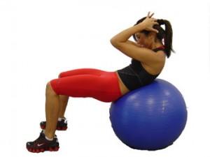 CRUNCHES SU FITBALL