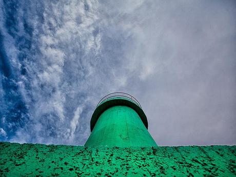 The green lighthouse