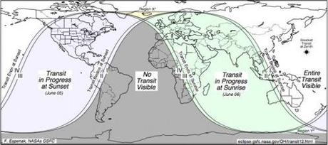 Il transito di Venere sul disco solare