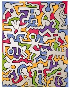 keith haring bambini colorati