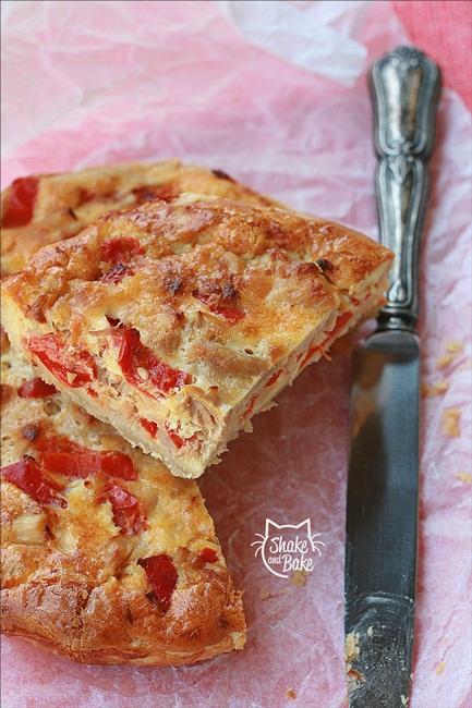 Quiche con tonno e peperoni