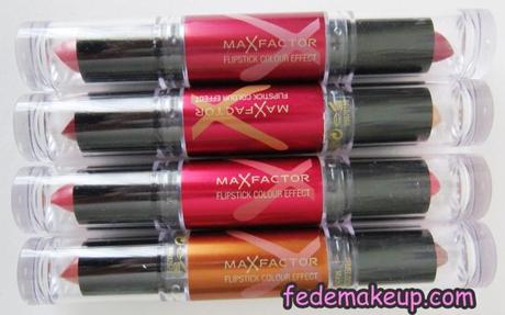 Review Max Factor Flipstick Colour Effect n° 5, 10, 25, 40