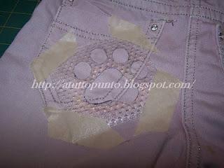 Jeans macchiati e ... recuperati - TUTORIAL