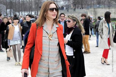 In the Street...Leaf, Ece and Elena in Marni for H&M;, Milan & Paris