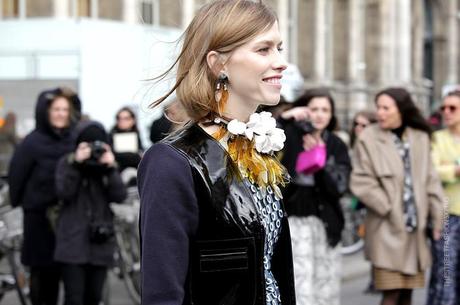 In the Street...Leaf, Ece and Elena in Marni for H&M;, Milan & Paris