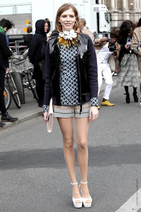 In the Street...Leaf, Ece and Elena in Marni for H&M;, Milan & Paris