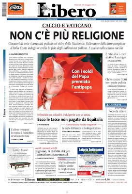 Calcioscommesse, prime pagine giornali in edicola