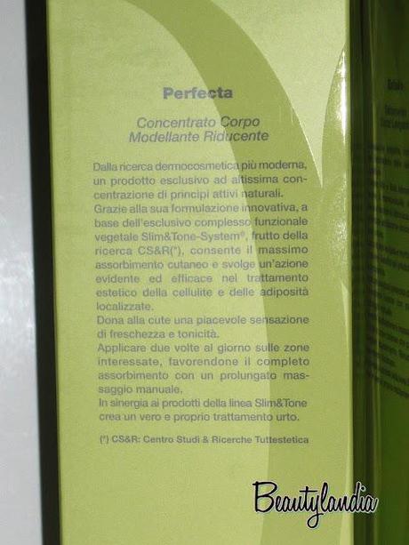 DERMO 28 - Recensione Perfecta Concentrato Corpo Modellante e Riducente