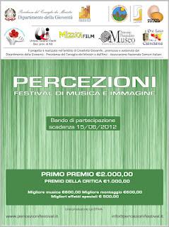 “PERCEZIONI” - FESTIVAL DI MUSICA E IMMAGINE SONO APERTE LE ISCRIZIONI