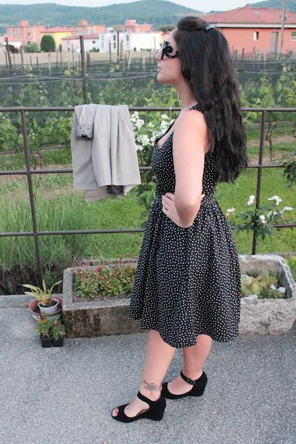 Outfit: La robe a pois