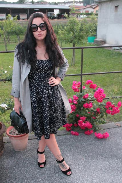 Outfit: La robe a pois