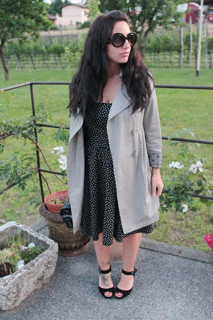 Outfit: La robe a pois