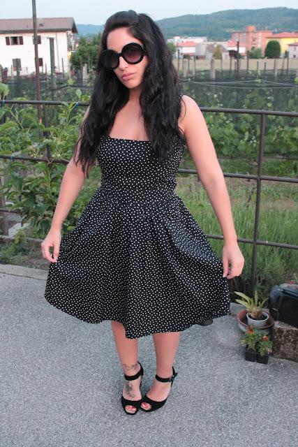 Outfit: La robe a pois