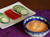 Hummus peperoni zucchine