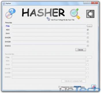 Hasher: software per il controllo dell’integrità dei file tramite i codici MD5 e SHA-1