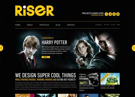 Esempi di dark website design