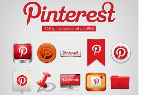 10 icone di qualità con tema Pinterest