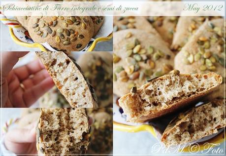 Schiacciatine di Farro integrale e semi di zucca