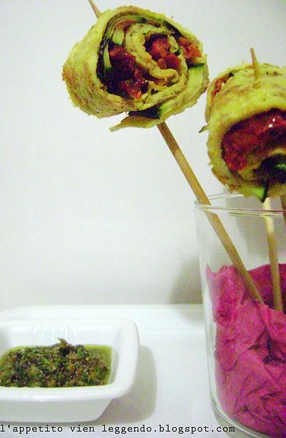 Frittata finger food - Lollipop style