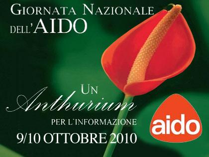 Giornata nazionale dell'AIDO, un Anthurium per l'informazione (e per la vita!)