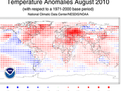 Clima: analisi globale agosto 2010