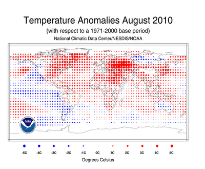 Clima: analisi globale di agosto 2010