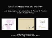 vini della Tenuta Fessina alla Galleria Spazioinmostra Milano. Lunedì ottobre