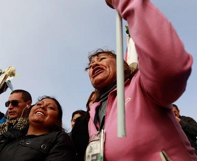 FOTO DEL GIORNO 9 OTTOBRE 2010 : IL COMPLETAMENTO DEL POZZO CHE PORTERà ALLA LIBERAZIONE DEI 33 MINATORI IN CILE