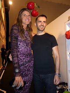 Anna dello Russo in Dolce & Gabbana at London Fashion week