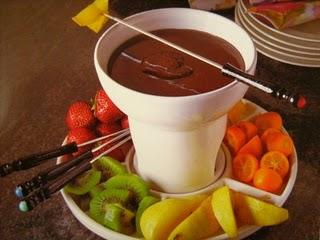 Fonduta di cioccolato.