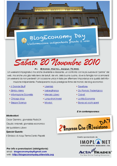 TOO BLOG TO FAIL - ACQUI TERME 20 NOVEMBRE - L\