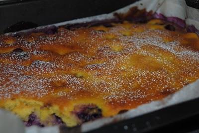 Clafoutis di uva fragola