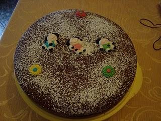 Torta al cioccolato e panna