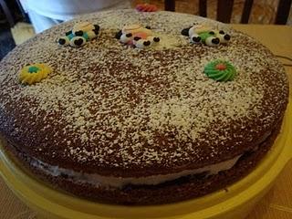 Torta al cioccolato e panna