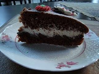 Torta al cioccolato e panna