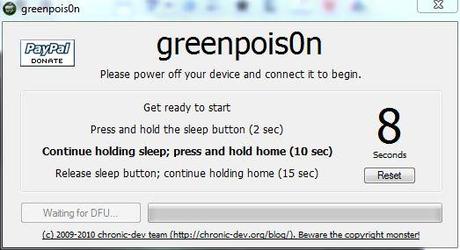 GUIDA -Jailbreak con l'atteso tool Greenpois0n