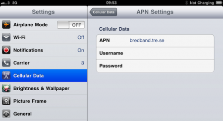 iOS 4.2 beta 3 rimuove il menù Tethering da iPad