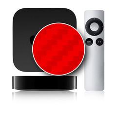 Apple TV - 2nd & 3rd Gen - Red Carbon Fiber