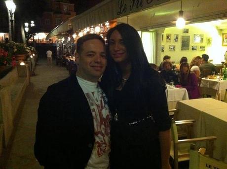 il direttore di CASTING CALL, Antonio Cristiano con la showgirl Valentina Busiello