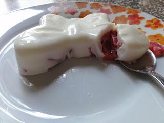 Panna cotta con fragole