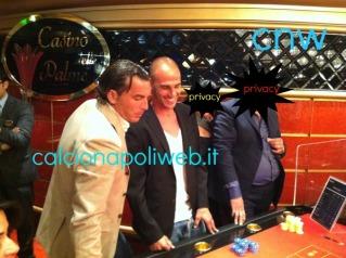 FOTO – SCATTO ESCLUSIVO :  Cannavaro e Aronica si divertono al Casinò !