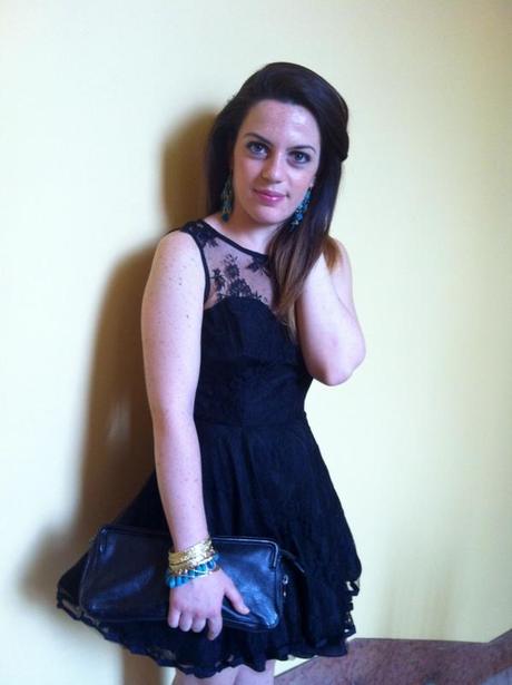 A little black lace dress