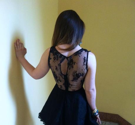 A little black lace dress