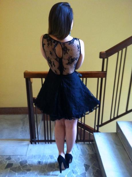 A little black lace dress