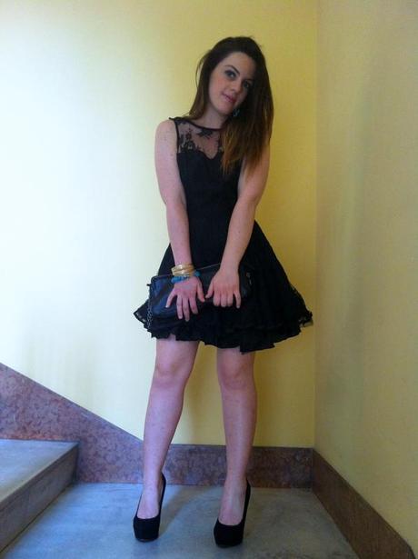A little black lace dress